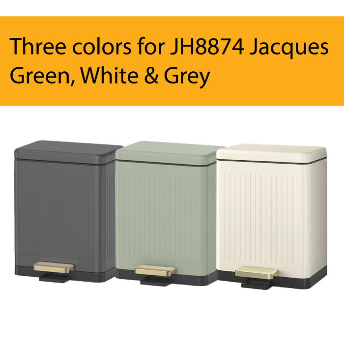 JAVA Dustbin | JACQUES | JH8874 | 15L | Step Bin | Trash Bin | Dustbin for Kitchen | Waste Bin - HippoMart SG
