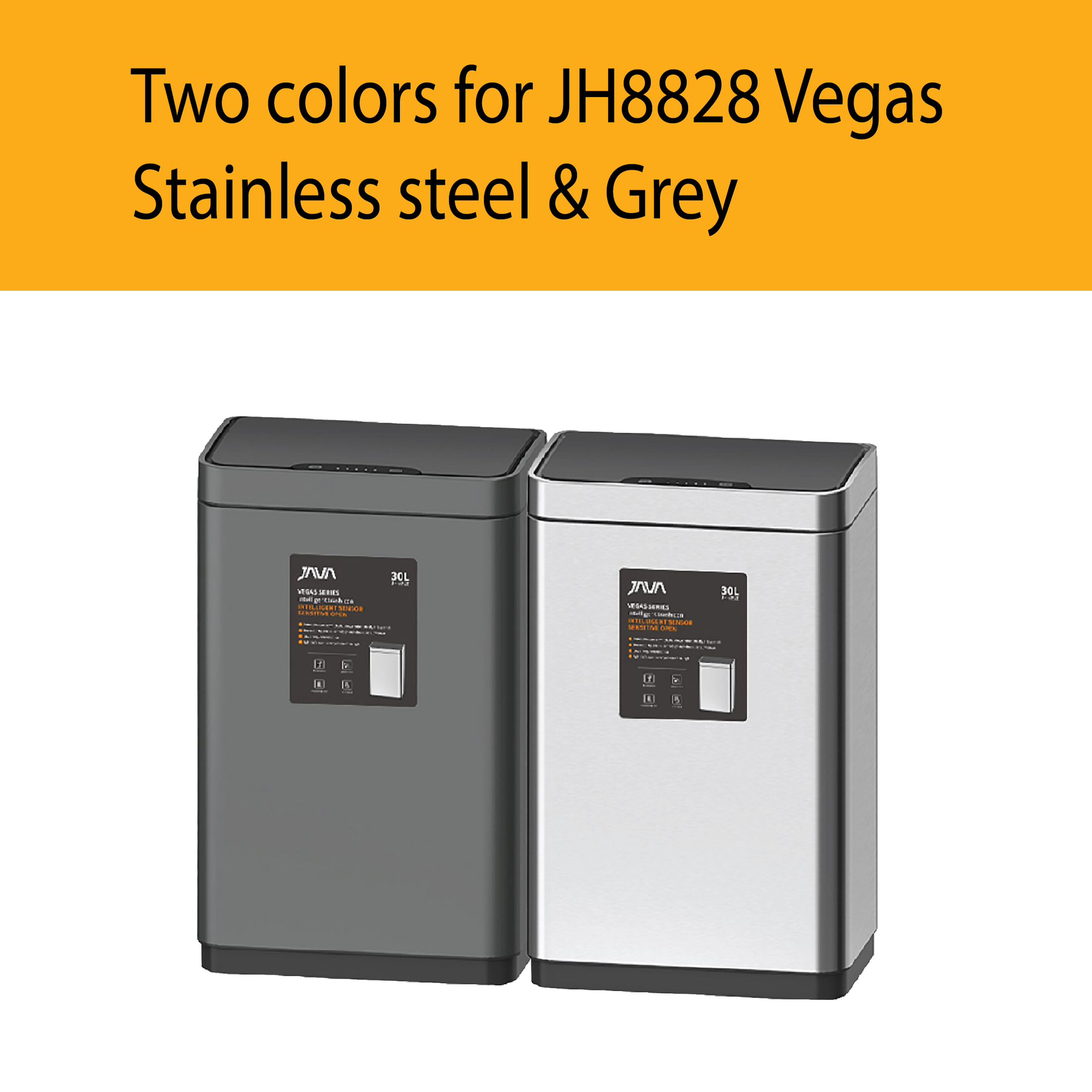 JAVA Sensor Bin | VEGAS | JH8828 | Multiple Size | Dustbin | Trash Bin ...