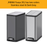 JAVA Dustbin | YUEYA | JH8866 | 30L | Slim Step Bin | Soft Closing | Trash Bin | Dustbin for Kitchen - HippoMart SG