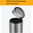 JAVA Dustbin | BASS | JH8853 | 5L, 8L, 12L, 20L, 30L | Step Bin | Soft Closing | Trash Bin | Dustbin - HippoMart SG