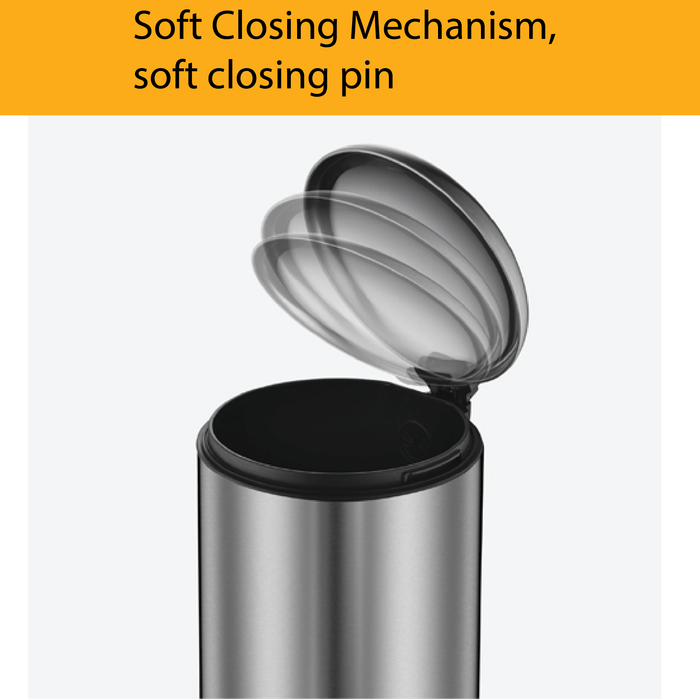 JAVA Dustbin | BASS | JH8853 | 5L, 8L, 12L, 20L, 30L | Step Bin | Soft Closing | Trash Bin | Dustbin - HippoMart SG
