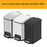 JAVA Slim Dustbin | COBBER | JH8867 | 8L | Steel Pedal Bin | Trash Bin | Dustbin for Kitchen - HippoMart SG