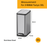 JAVA Dustbin | YUEYA | JH8866 | 30L | Slim Step Bin | Soft Closing | Trash Bin | Dustbin for Kitchen - HippoMart SG