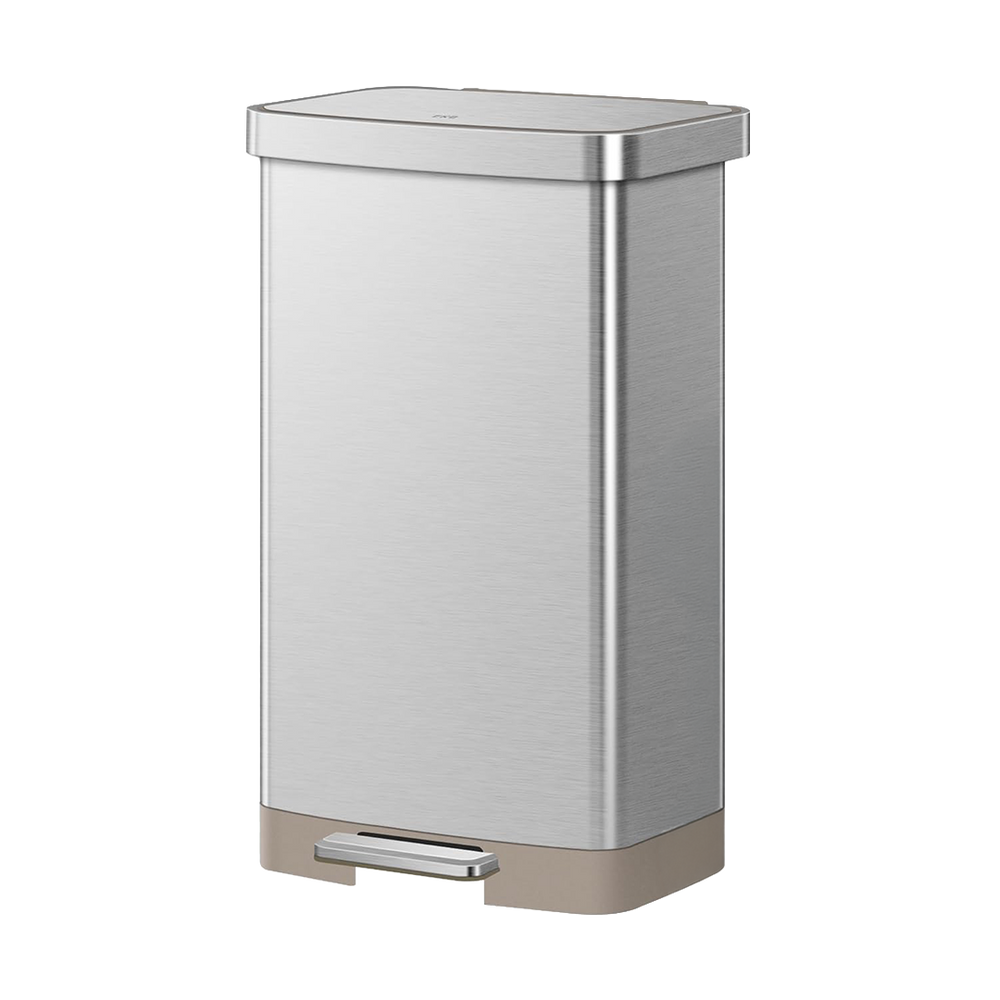 EKO Dustbin | Hudson | EK9168 | Trash Bin | Waste Bin | Stainless Steel | Step Pedal Bin | Soft Closing - HippoMart SG