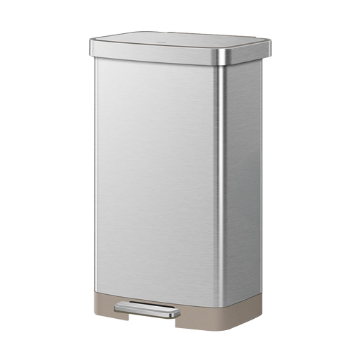 EKO Dustbin | Hudson | EK9168 | Trash Bin | Waste Bin | Stainless Steel | Step Pedal Bin | Soft Closing - HippoMart SG