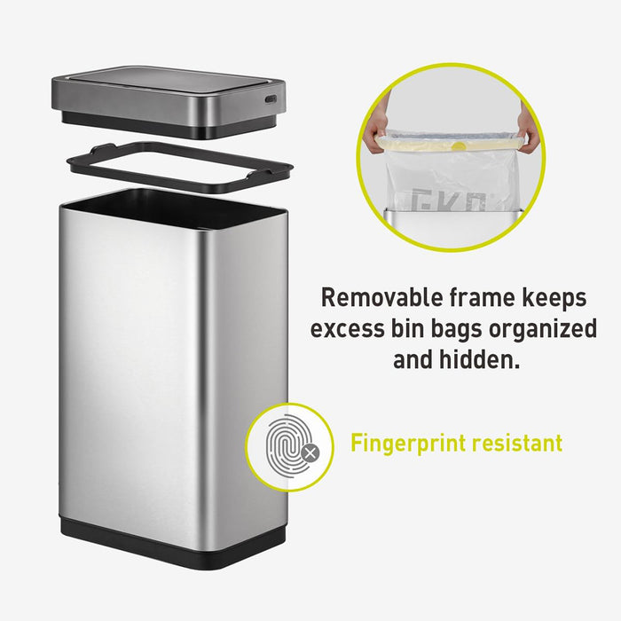 EKO Dustbin | Mirage X | EK9260 | 80L | Sensor Bin | Stainless Steel Bin