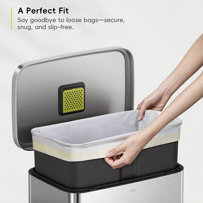 EKO | Drawstring Trash Bags | Waste Bags | Garbage Bags | Integrated Drawcord | Extra Strong | Tear Resistant | 3L-60L