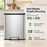 EKO | Ecocasa II | EK9138 | 30L + 30L | Pedal Dustbin | Indoor Dustbin - HippoMart SG