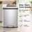EKO | Ecocasa II | EK9138 | 30L + 30L | Pedal Dustbin | Indoor Dustbin - HippoMart SG