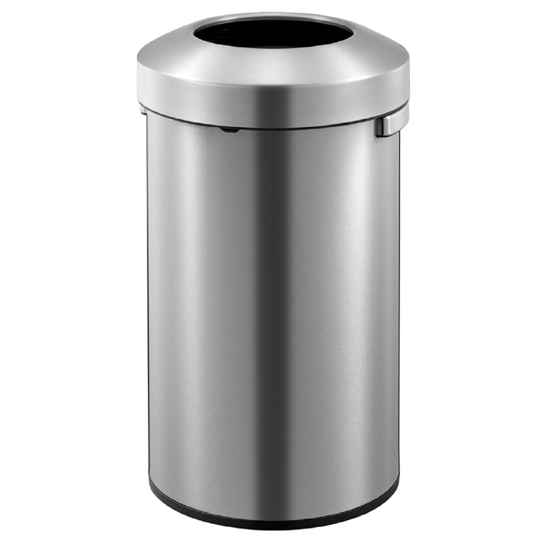 EKO Dustbin | Urban | EK9055 | Trash Bin | Waste Bin | Stainless Steel | Round Open Top | 60L - HippoMart SG