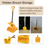 Self-Standing Wind Proof Dustpan & Broom Set, Multiple colors - HippoMart SG