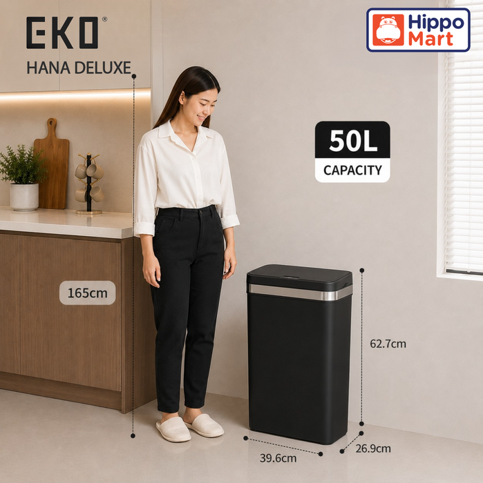 EKO Sensor Bin | Hana Deluxe | EK6433 | 50L | Dustbin