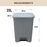 HAPPY BIN | Dustbin | Pedal Waste Bin | 25L, 35L | Waste Bin | Kitchen Bin | Plastic Bin | Bin - HippoMart SG