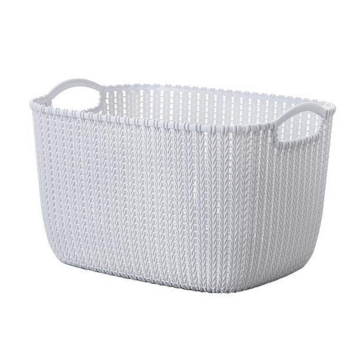 HippoMart Basket Weaving Rattan Designer with Slim Handle [Multiple Size and Colour], Baskets, Bags, Storage Boxes HippoMart 