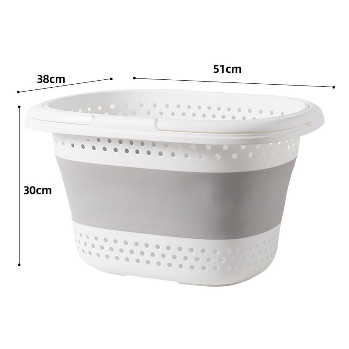 HippoMart Collapsible Laundry Basket - 45L [Multiple Sizes] HippoMart 