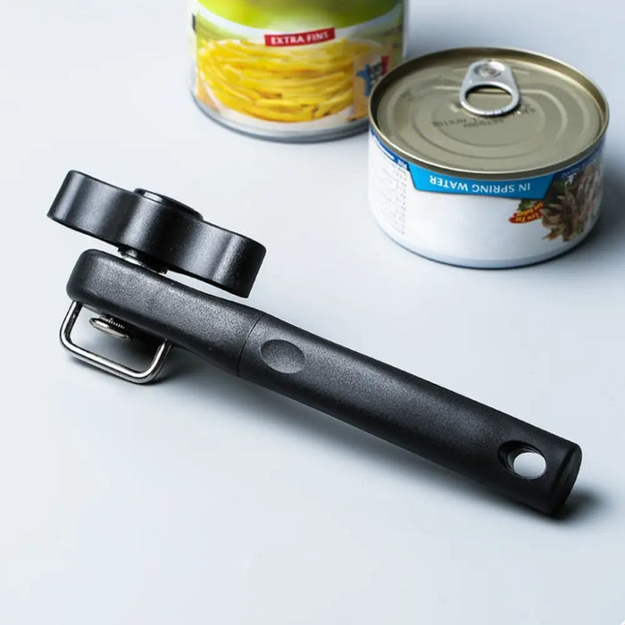 HippoMart Easy Can Opener, Manual Opener with Rubberized Handle, No Sharp Edges or Cuts HippoMart 