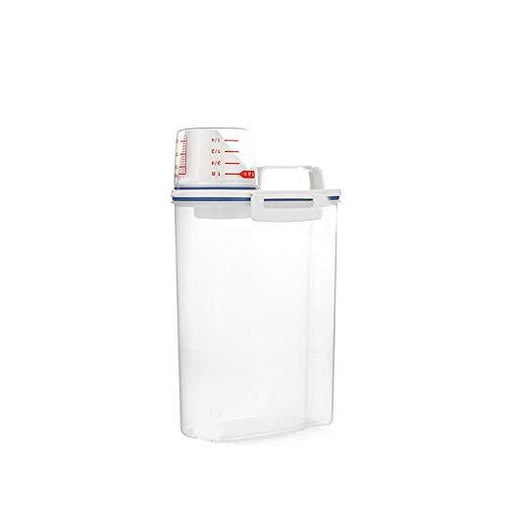 HippoMart Rice and Grain Airtight Container with Measuring Cup & Top Handle - 2kg HippoMart 