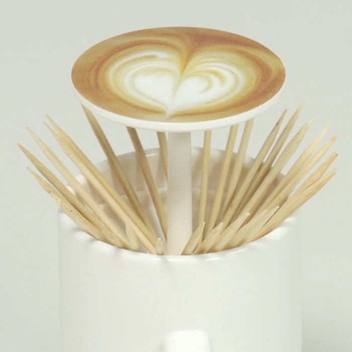 HippoMart Creative Barrista Mug Toothpick Dispenser