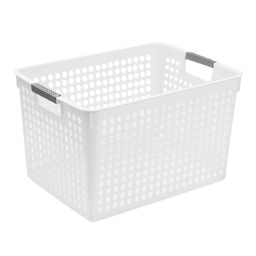 HippoMart Multipurpose Storage Box, Plastic Storage Baskets, Desktop Organizer Suitable for Dormitory and Kitchen (Bundle of 3)