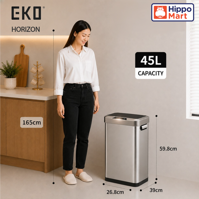 EKO Dustbin | Horizon | Sensor Bin | Rubbish Bin  | EK9262 | 45L | Trash Bin | Waste Bin | Bin