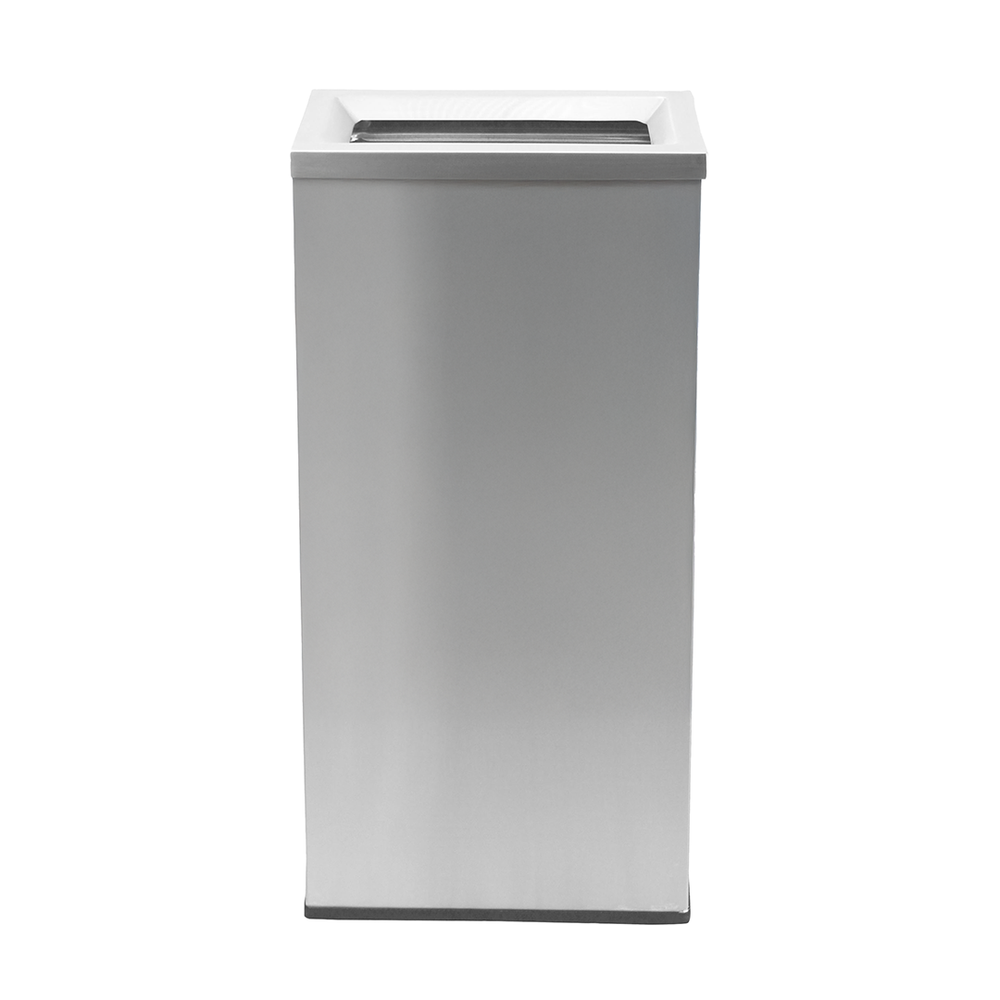 RB3 Dustbin | Swing Top | Open Top | 65L | Stainless Steel | Lobby Bin | Dustbin | Hotel Bin | Outdoor Bin - HippoMart SG