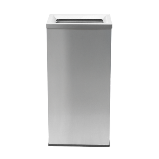 RB3 Dustbin | Swing Top | Open Top | 65L | Stainless Steel | Lobby Bin | Dustbin | Hotel Bin | Outdoor Bin - HippoMart SG