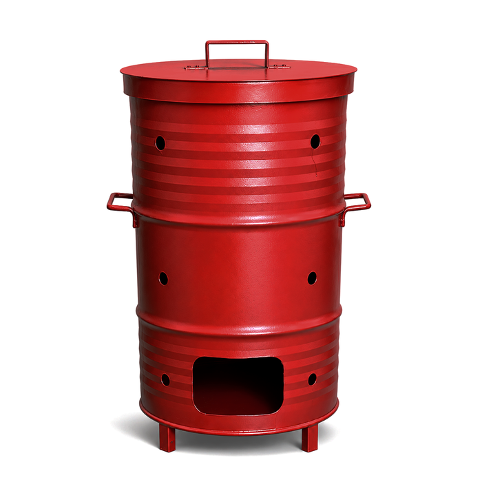 HippoMart Incense Burner Bin, Joss Paper Burner - Red