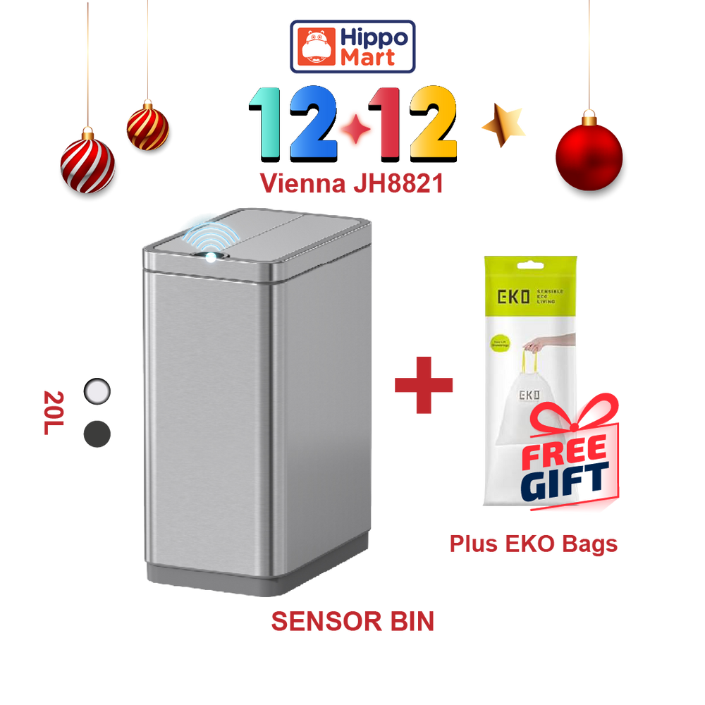 JAVA Dustbin | VIENNA | JH8821 | 20L | Sensor Bin | Trash Bin | Waste Bin | Kitchen Bin | Bin