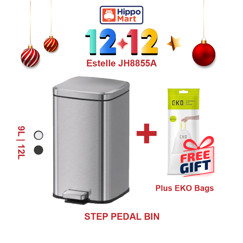 JAVA Dustbin | ESTELLE | JH8855A | Multiple Sizes | Trash Bin | Dustbin for Kitchen | Rubbish Bin