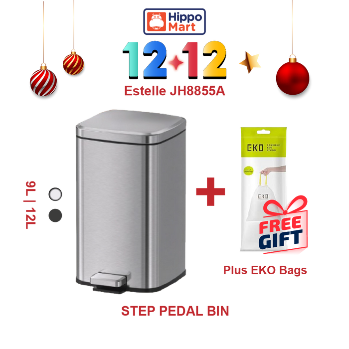 JAVA Dustbin | ESTELLE | JH8855A | Multiple Sizes | Trash Bin | Dustbin for Kitchen | Rubbish Bin