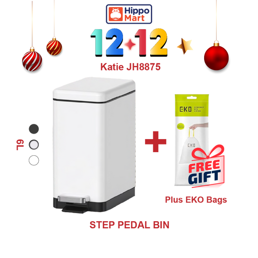 JAVA Dustbin | KATIE | JH8875 | 6L | Step Bin | Soft Closing | Trash Bin |  Dustbin for Kitchen