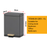 JAVA Dustbin | JACQUES | JH8874 | 15L | Step Bin | Trash Bin | Dustbin for Kitchen | Waste Bin - HippoMart SG
