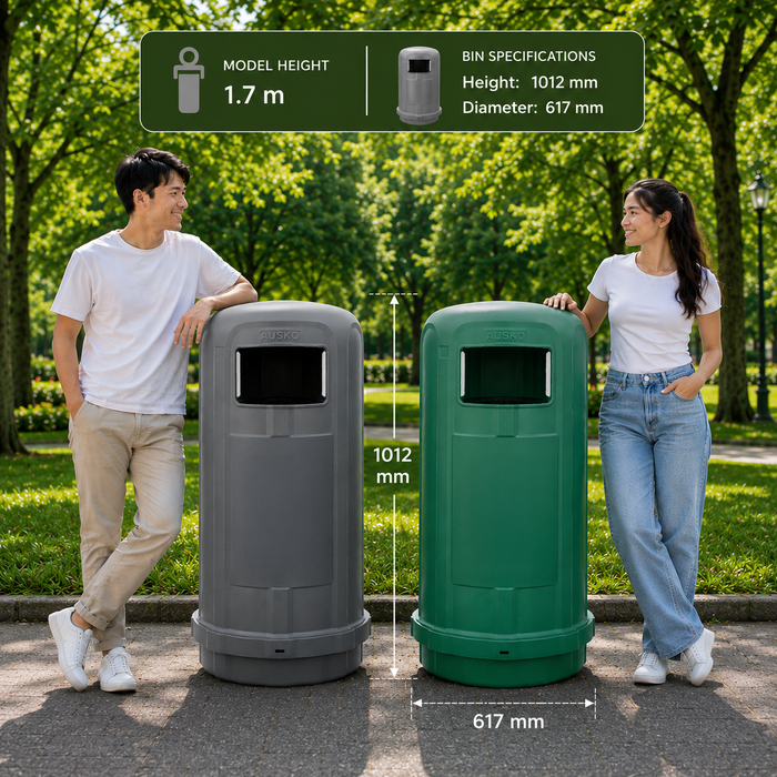 Big Buddy | Anti Pilferage Bin | Monkey Proof Bin | 150L - HippoMart SG