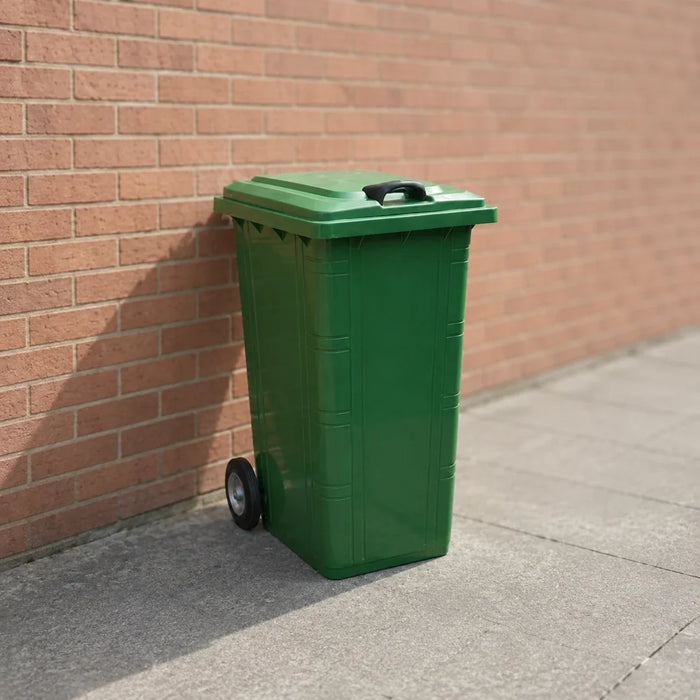 Galvanised Mobile Garbage Bin | Dustbin | 120L, 240L | Trash Bin | Dustbin for Outdoor | Rubbish Bin - HippoMart SG