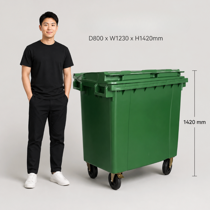 Mobile Garbage Bin | MGB | 660L, 1100L | Trash Bin | Commercial Bin | Dustbin | Outdoor Bin