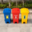 Recycling Integrated Foot Pedal Bin, 120L, 240L & Multiple Colours - HippoMart SG