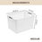HippoMart Multipurpose Storage Box, Plastic Storage Baskets, Desktop Organizer Suitable for Dormitory and Kitchen (Bundle of 3) - HippoMart SG