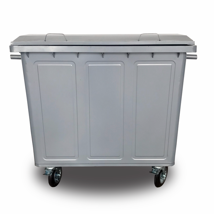 Steel Mobile Garbage Bin | MGB | 660L, 1100L | Trash Bin | Dustbin | Garbage Bin | Trash Bin - HippoMart SG