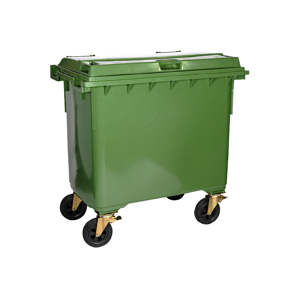 Mobile Garbage Bin - 660L/1100L [Multiple Sizes, Colours] HippoMart 