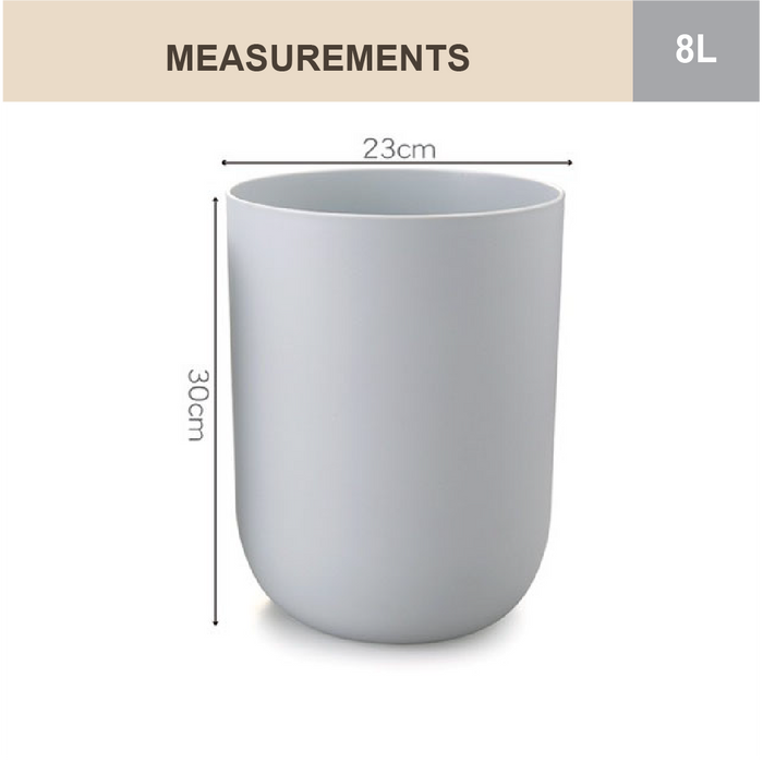 PILL Dustbin | Room Bin | 8L | Multiple Colour | Rubbish Bin | Waste Bin | Plastic Bin - HippoMart SG