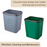 Non Lid Dustbin | Bag Holder | 15L | Green, Grey, | Trash Bin | Kitchen Bin - HippoMart SG