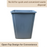 TERRA Non-Lid Dustbin | 60L Grey Trash Can with Handle | Durable Waste Bin for Indoor/Outdoor Use | Easy to Carry - HippoMart SG