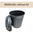 RAVEN Dustbin | Black Bin | Open Top Dustbin | Rubbish Bin | Lid | 60L | Trash Bin - HippoMart SG