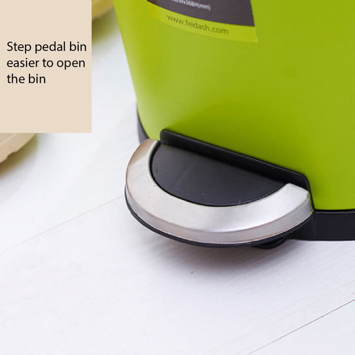 OSCAR DASH Dustbin | Pedal Waste Bin | Soft Closing | 8L, 12L | Multiple Colours | Trash Bin - HippoMart SG