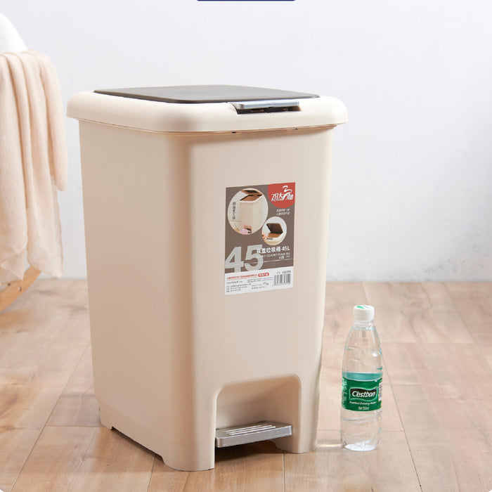 Pelican Dustbin | Premium Bin | 2 Way Pedal Bin | 45L | Trash Bin | Kitchen Bin | Dustbin for Toilet