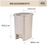 Pelican Dustbin | Premium Bin | 2 Way Pedal Bin | 45L | Trash Bin | Kitchen Bin | Dustbin for Toilet - HippoMart SG