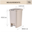 Pelican Dustbin | Premium Soft Closing | Pedal Bin | 2 Way Opening | 10L, 15L, 20L, 30L | Trash Bin - HippoMart SG