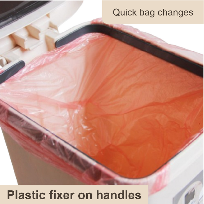 Pelican Dustbin | Premium Soft Closing | Pedal Bin | 2 Way Opening | 10L, 15L, 20L, 30L | Trash Bin - HippoMart SG