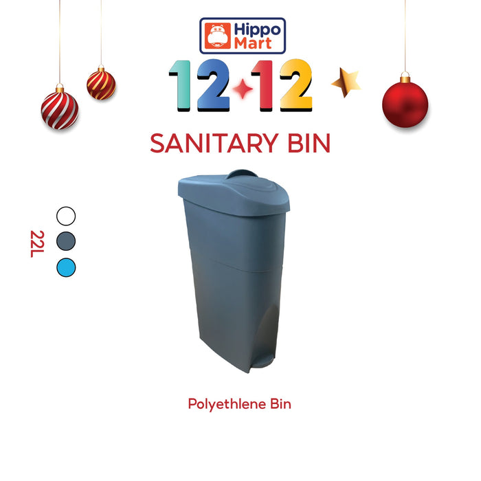 Sanitary Dustbin | Waste Bin | Rubbish Bin | Toilet Bin | 22L | Trash Bin