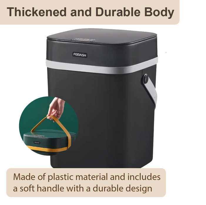 Plastic Smart Sensor Dustbin | Trash Bin | 12L | Waste Bin | Rubbish Bin | Automatic Bin | Touchless Bin - HippoMart SG